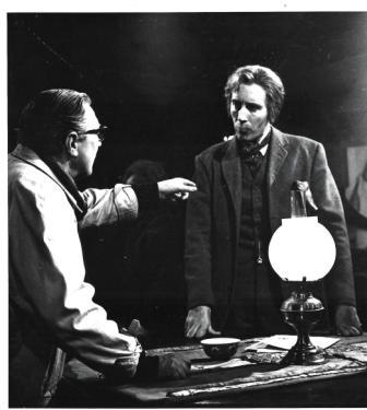 Terence Fisher directs Christopher Lee